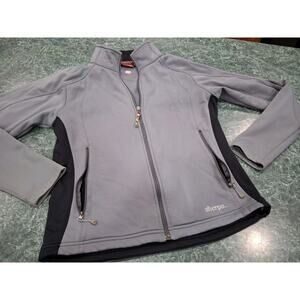 Sherpa Adventure Gear Fleece Full Zip Jacket Gray Pockets Performance Sz M Nepal
